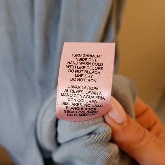 Juicy Couture Blue Velour Sleep Dress Size 2X Nightgown Rhinestone Logo Y2K - Picture 6 of 9